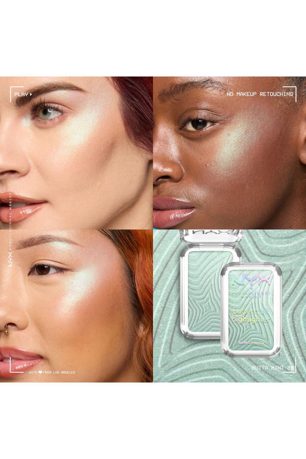 NYX Professional Makeup Buttermelt Highlighter 5g Butta Mint image 5