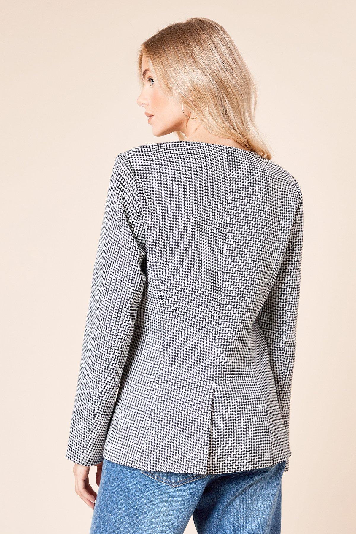 Dorothy Perkins Scoop Neck Blazer Mono image 4