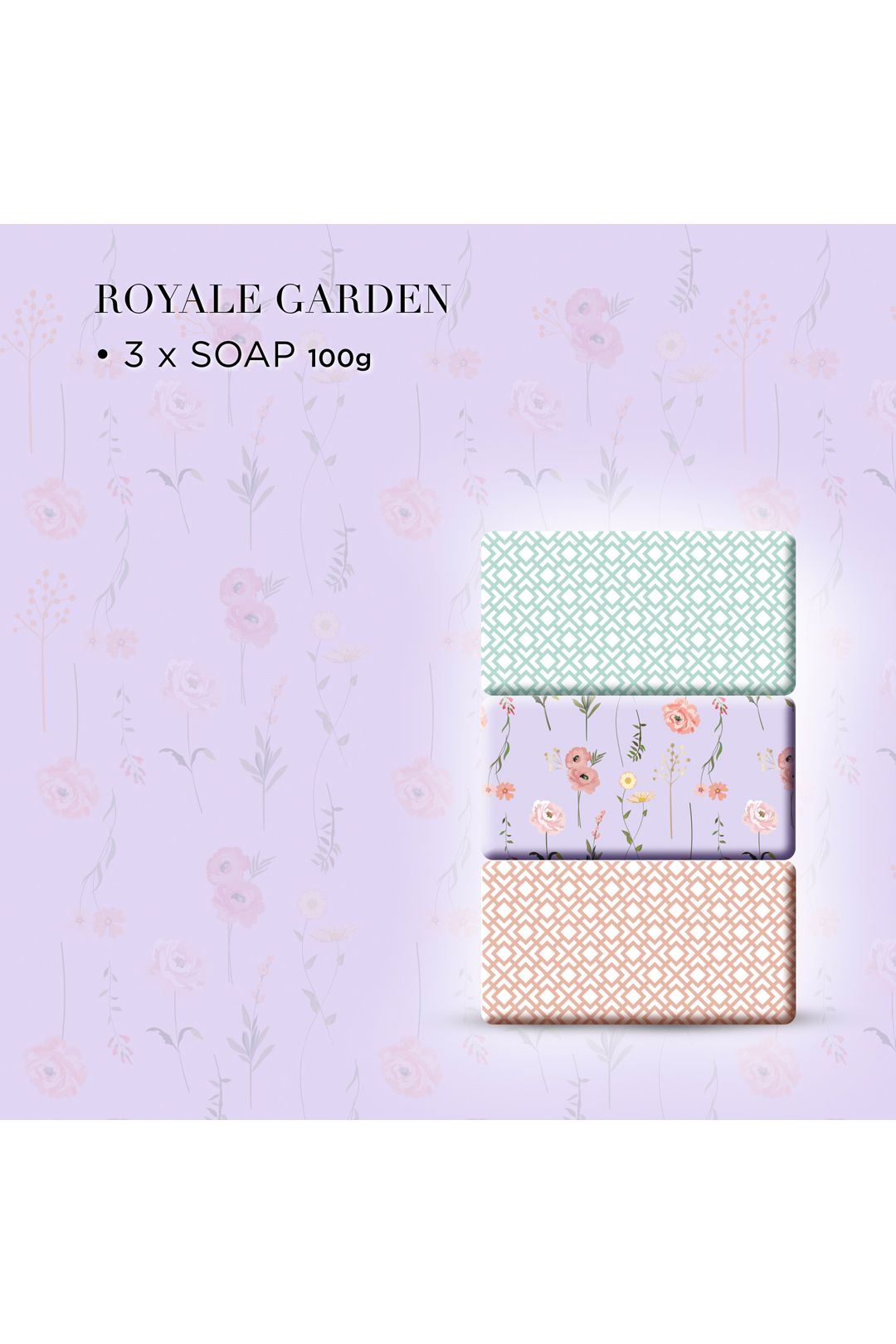 Baylis & Harding Royale Garden Luxury Wrapped Soaps Gift Set Multi image 3