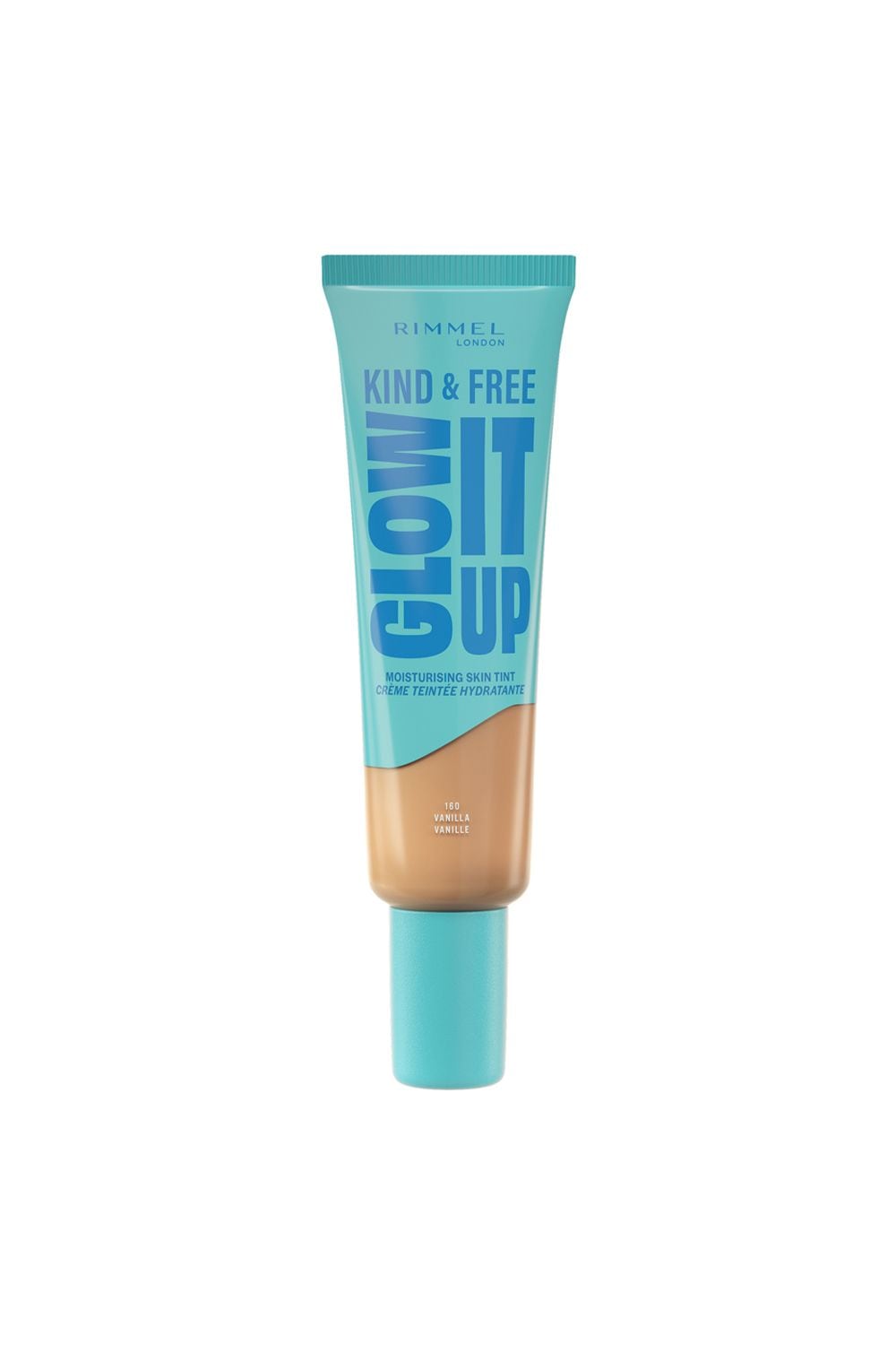 Rimmel London Kind & Free GLOW IT UP Moisturising Skin Tint 30ml 160 Vanilla image 1