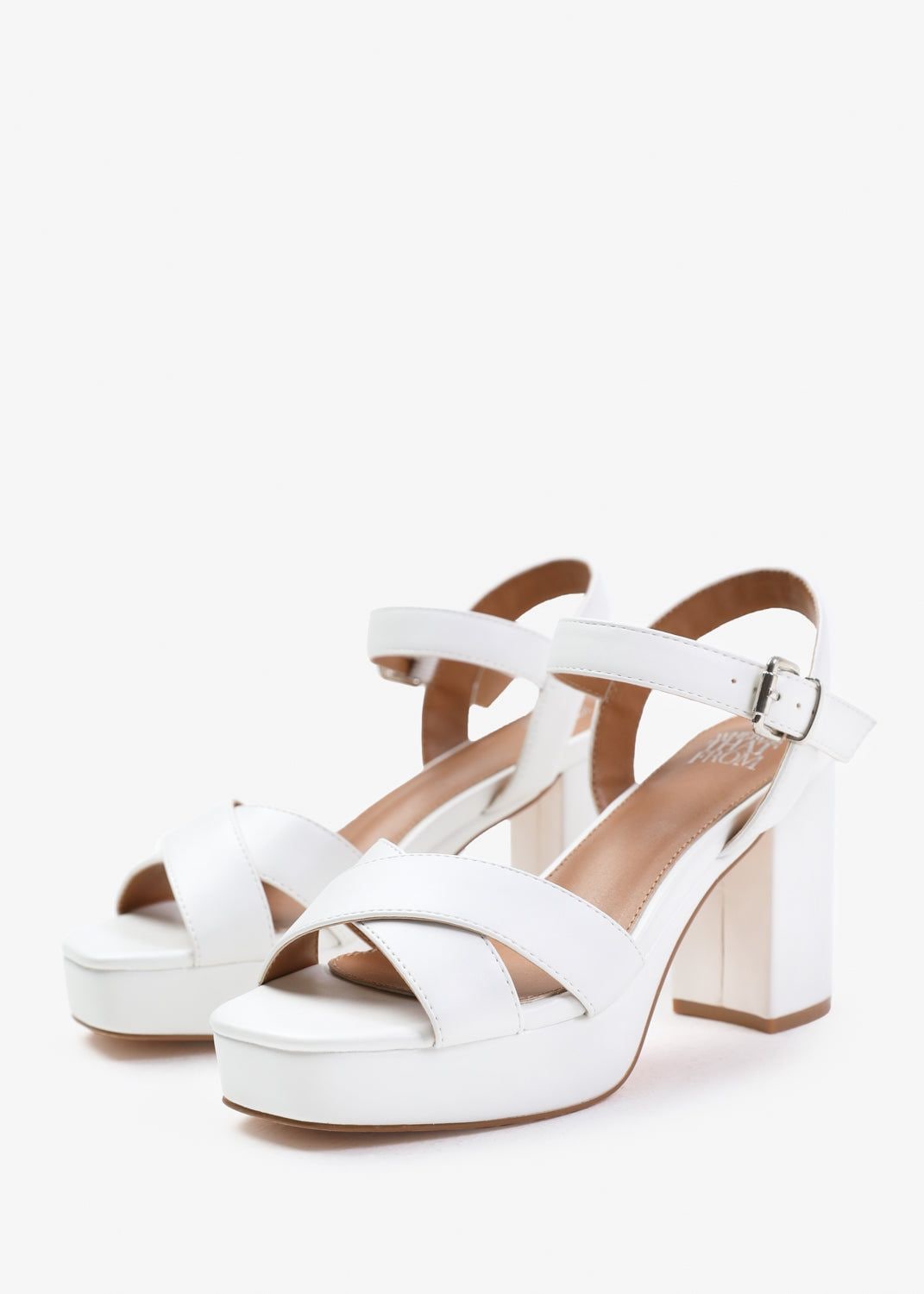 Where's That From 'Marcia' Statement Platform Strappy Block High Heels image 3