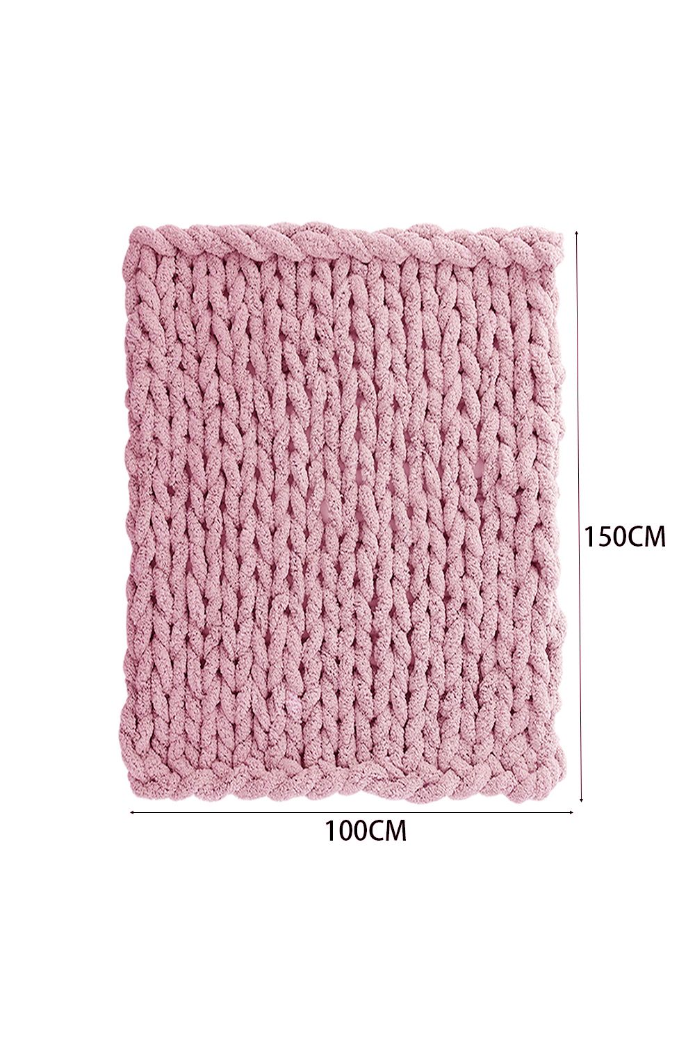 Living and Home Chunky Knit Throw Blanket 100x150cm image 6
