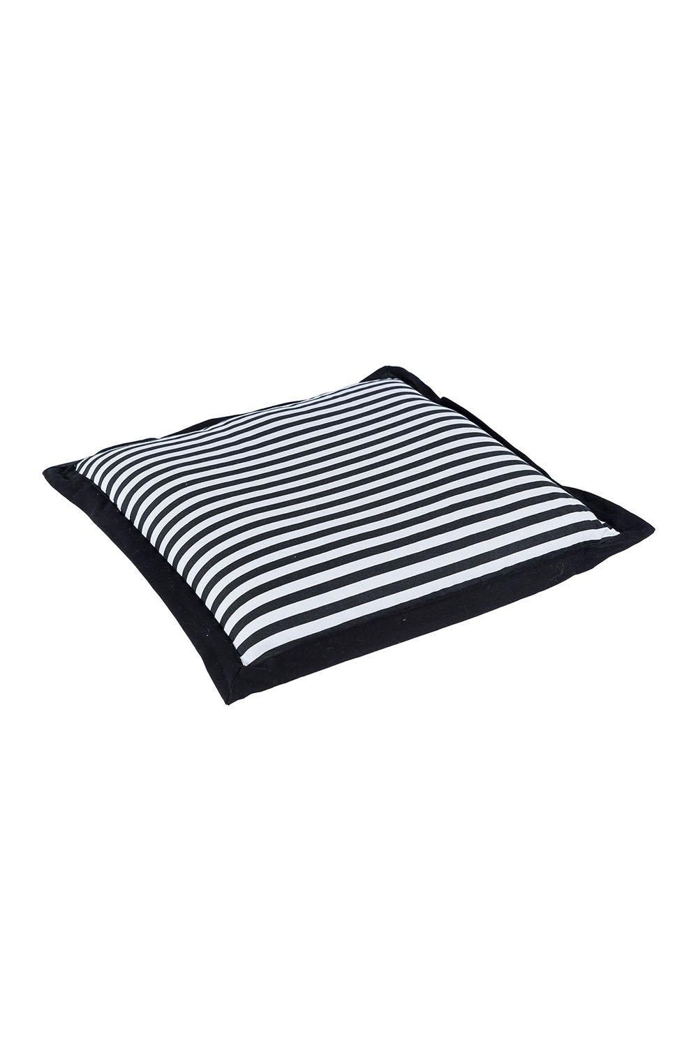 Homescapes Handmade Striped Seat Pad Soft Cotton Dining Chair Cushion image 2