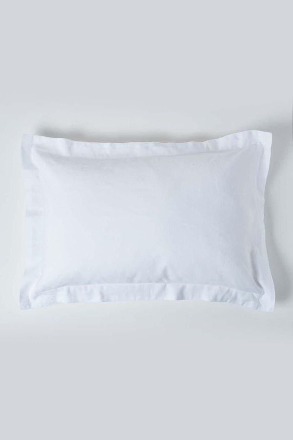 Homescapes Linen Oxford Pillowcase, King
