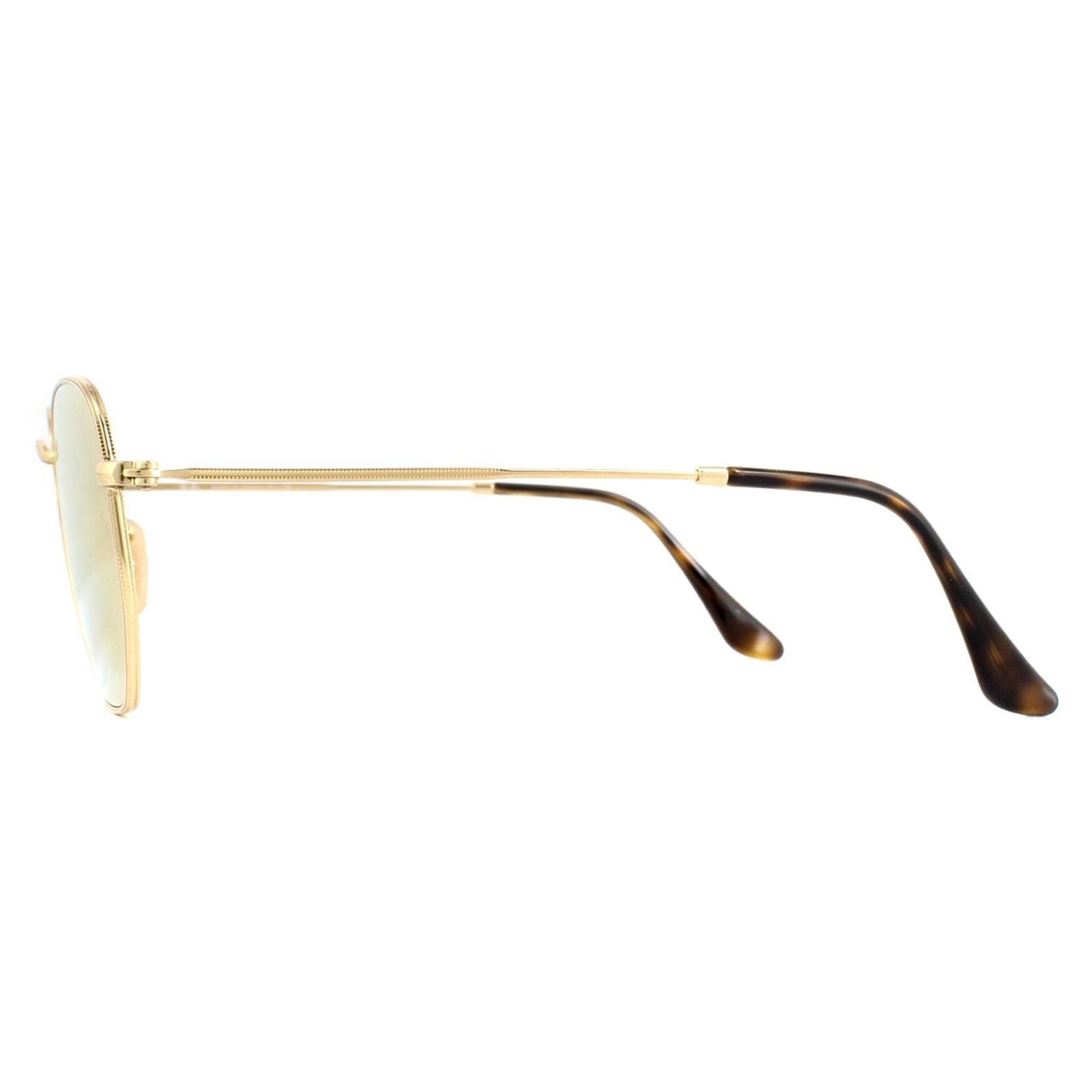 Ray-Ban Square Gold Copper Flash Mirror RB3548N Hexagonal image 3