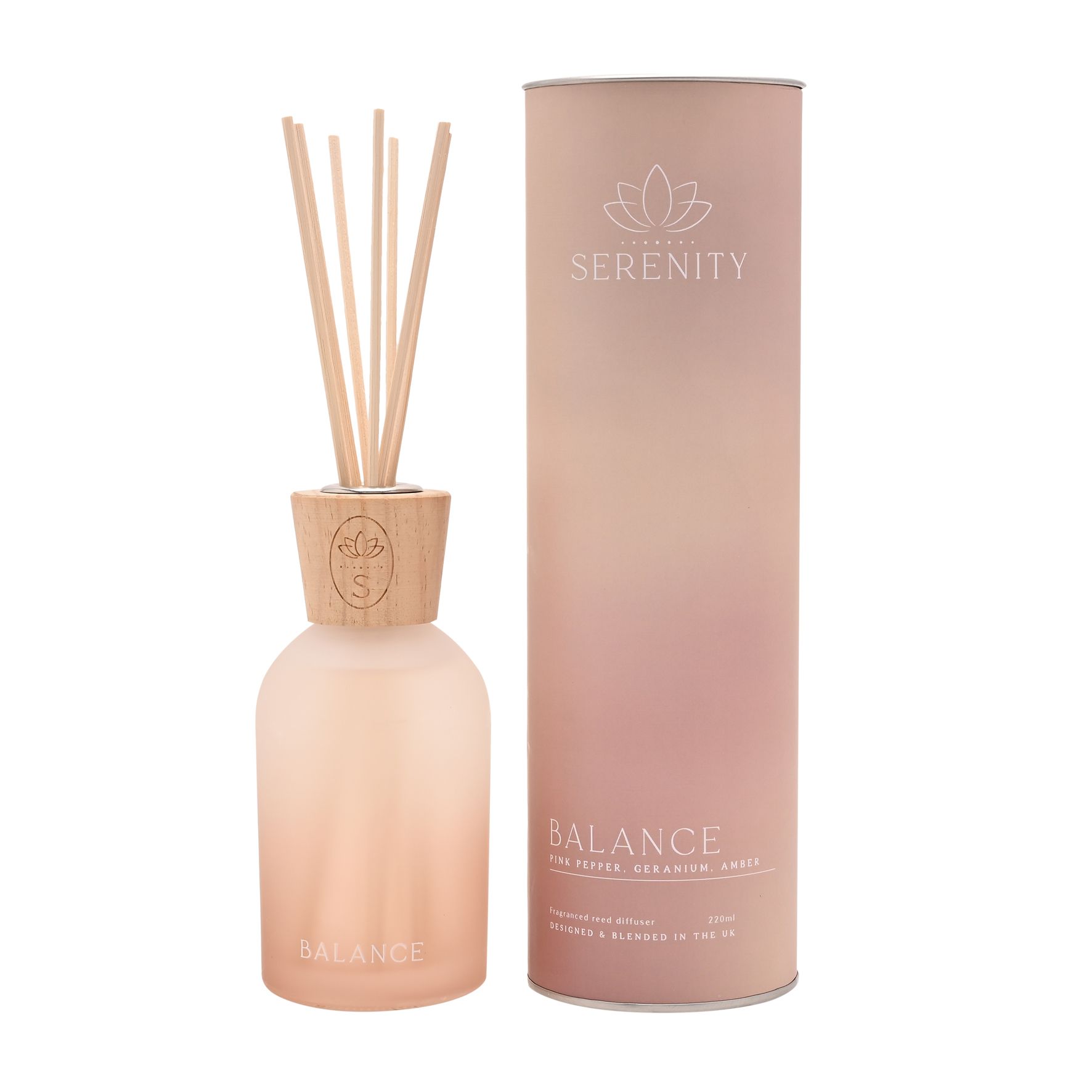 Serenity Balance Diffuser 220ml Pink Pepper, Geranium & Amber image 2