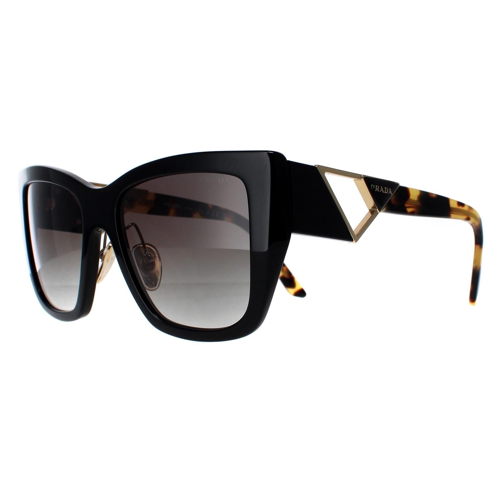Prada Square Black and Tortoise Grey Gradient PR21YS image 2