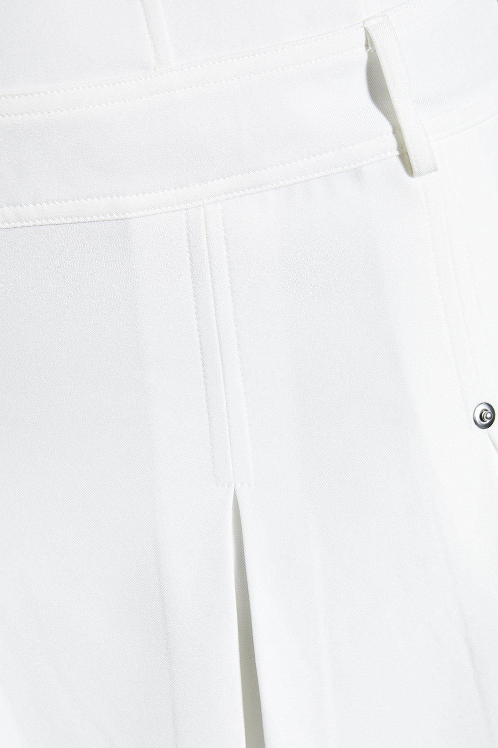 MissPap Pleated Hem Bandeau Mini Dress White image 5