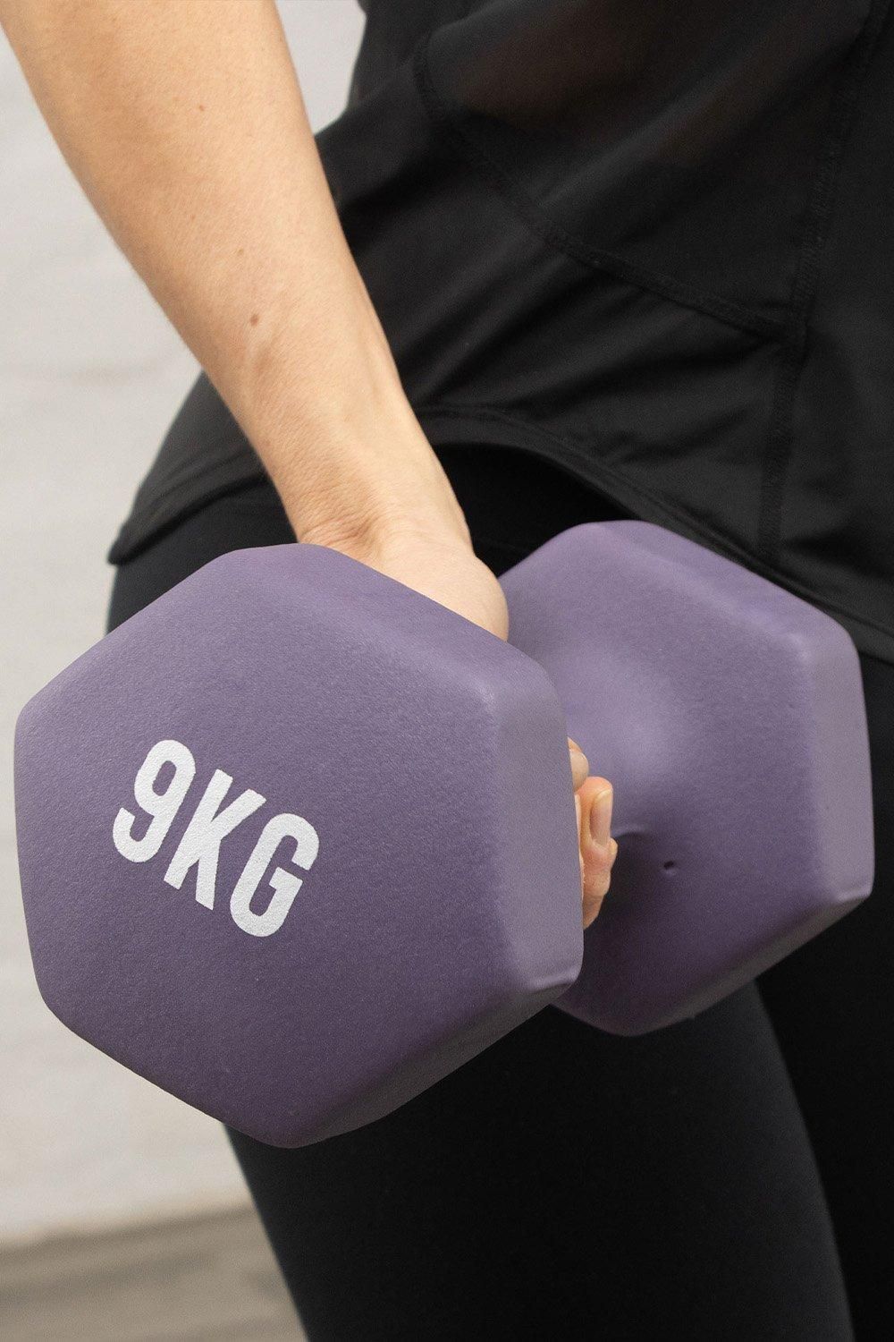 Myga Hexagonal Dumbbell - 9kg Pair image 3