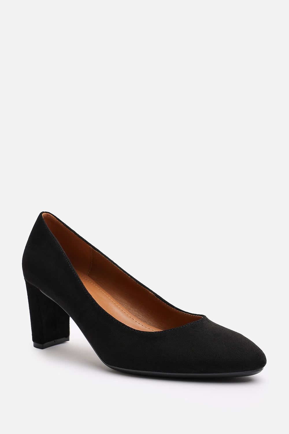 Where's That From 'Nolan' Suede Mid Block Heel Court Shoe With Rounded Toe image 3