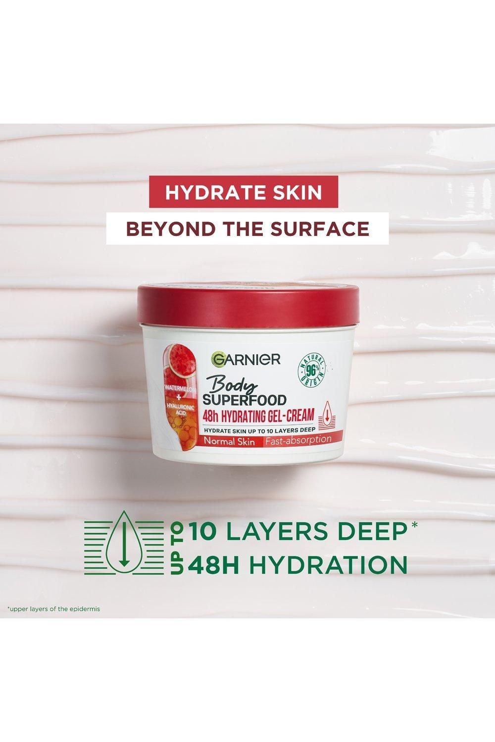 Garnier Body Superfood Watermelon & Hyaluronic Acid Hydrating Gel-Cream for Body Multi image 5