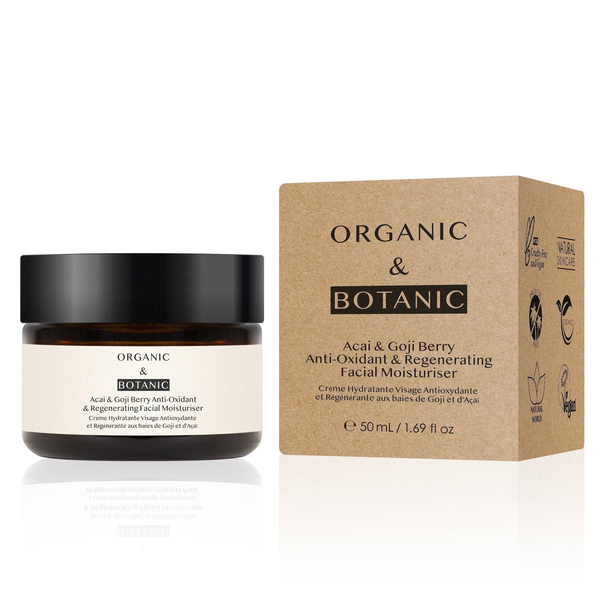 Organic & Botanic Acai & Goji Berry Moisturiser 50ml image 2