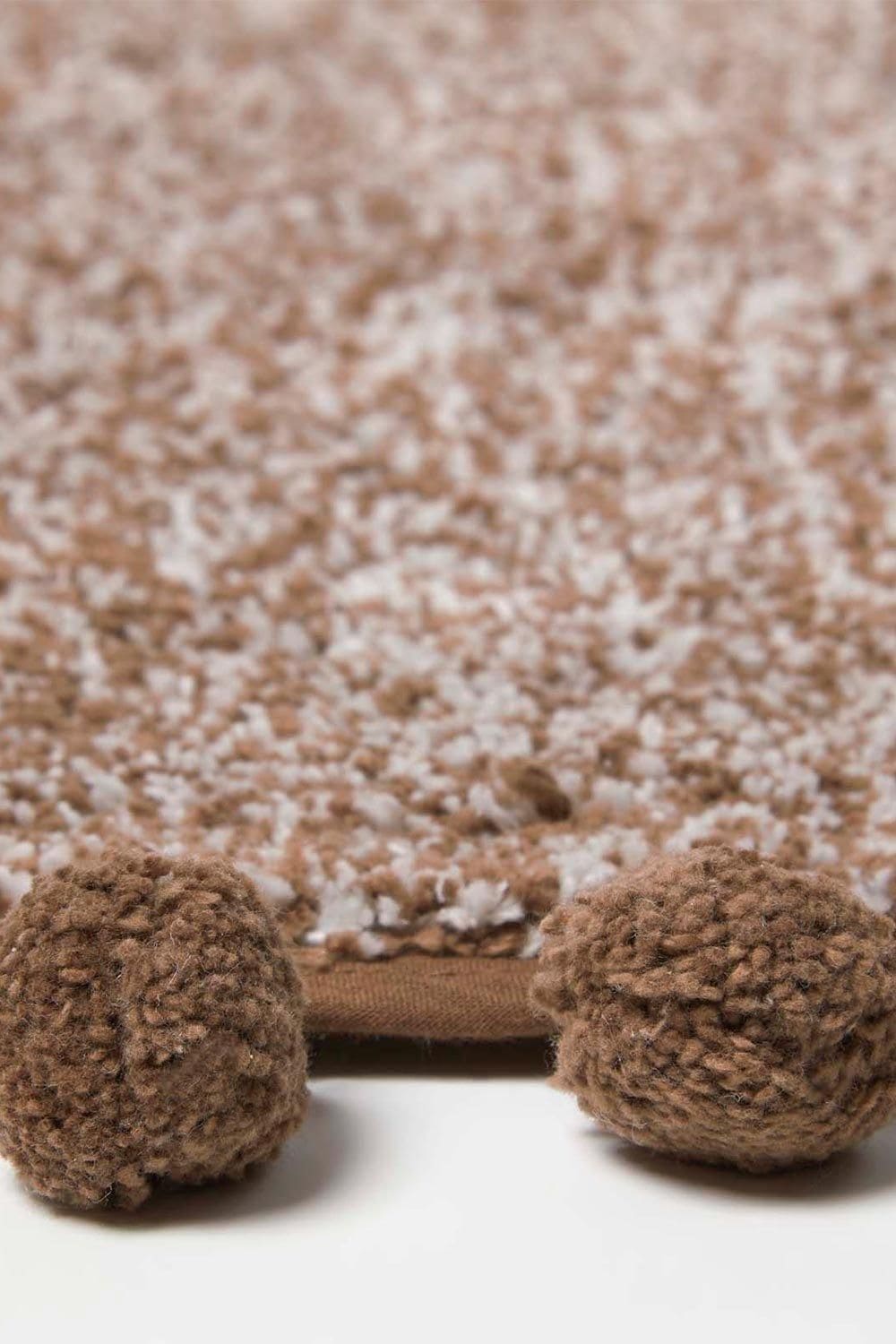 Homescapes Tufted Bath Mat 100% Cotton with Pom Pom Edges image 3