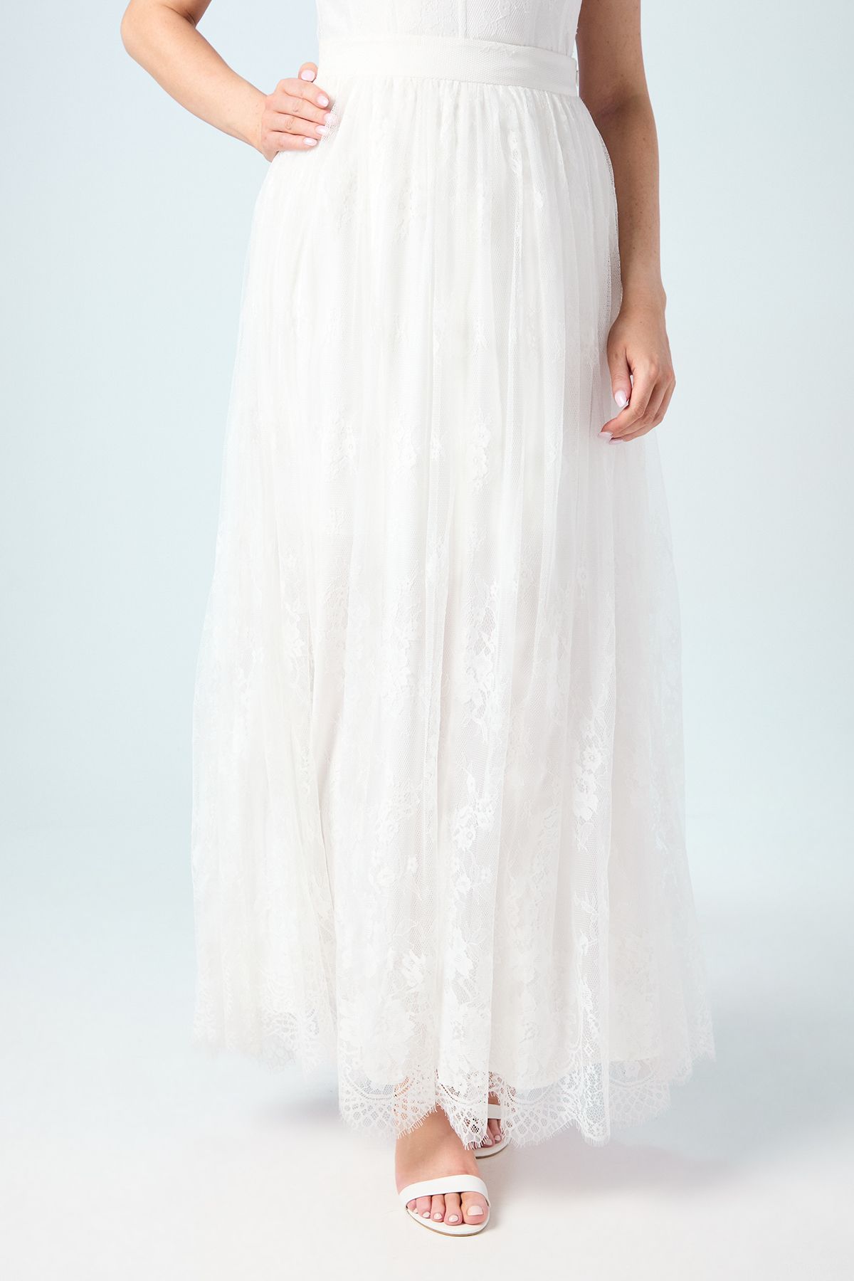 Coast Embellished Lace Bridal Skirt Ivory image 2