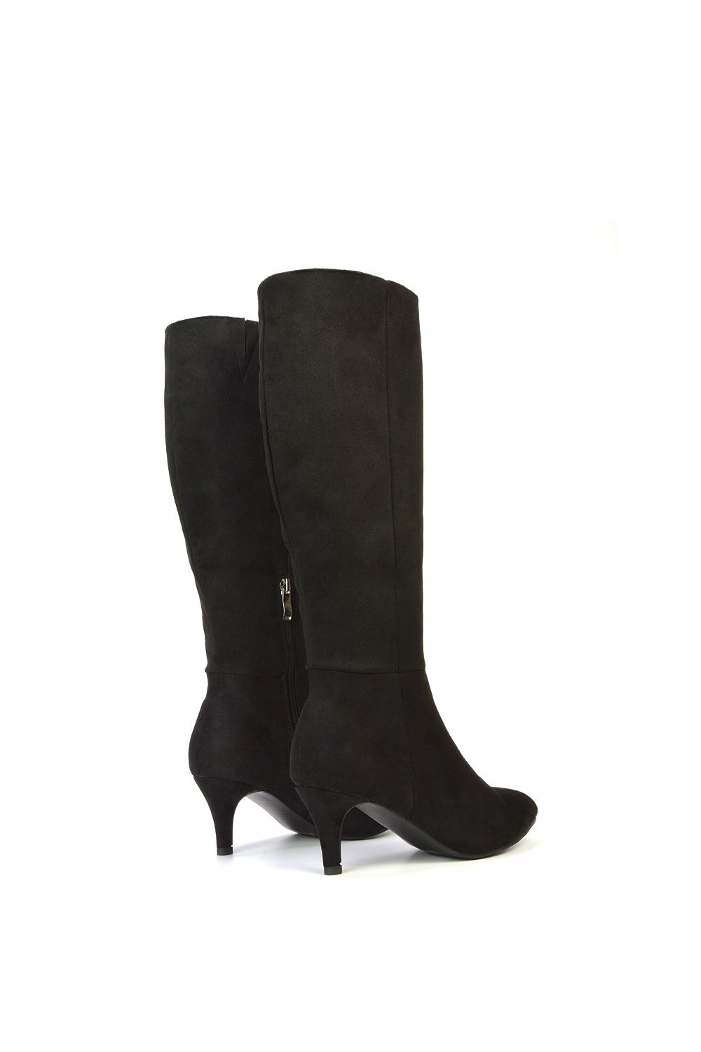 XY London 'Coby' Pointed Mid Stiletto Heel Knee High Boots image 5