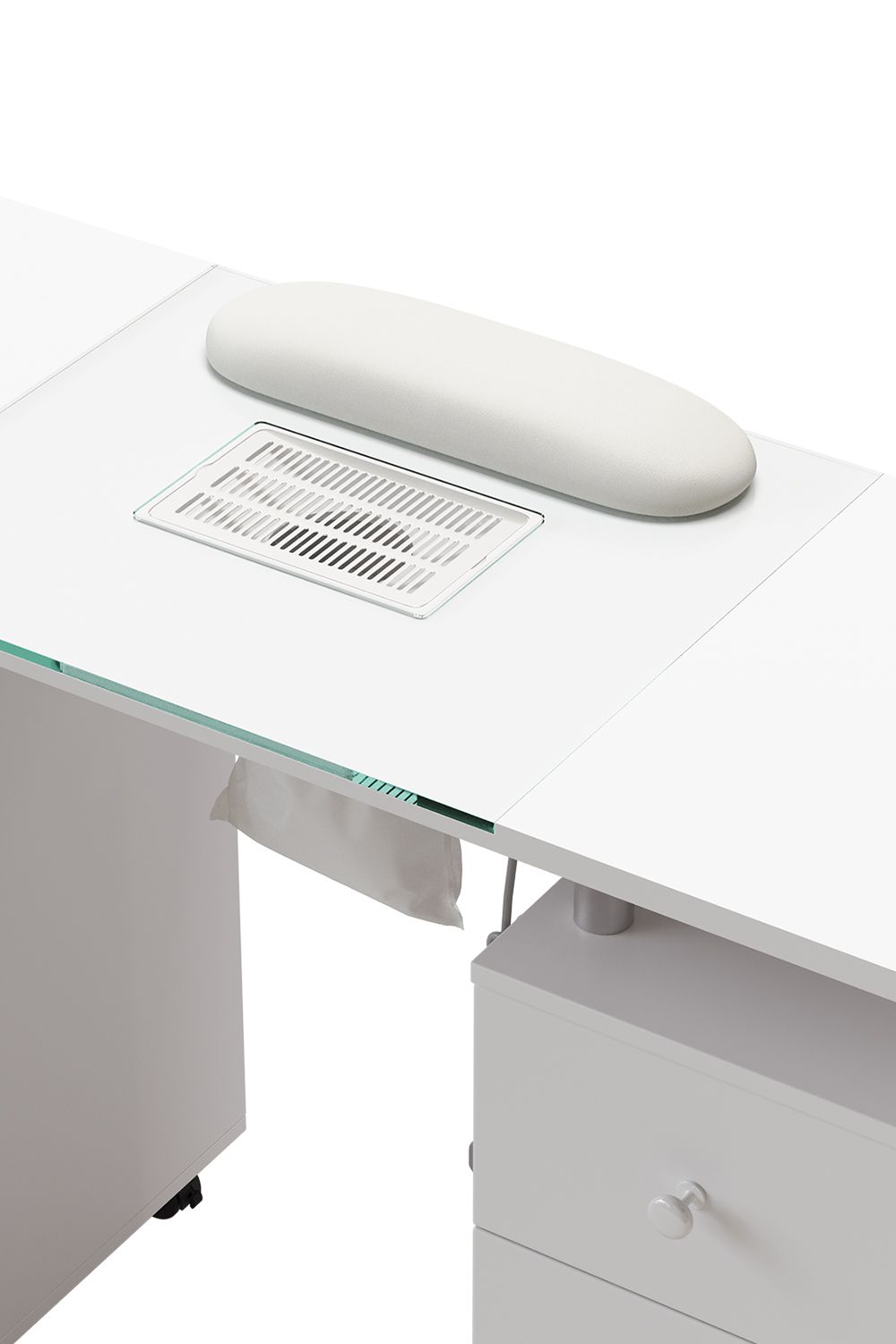 SHEONLY Professional Mobile Manicure Table with Built-in Dust Collector and Drawers image 6