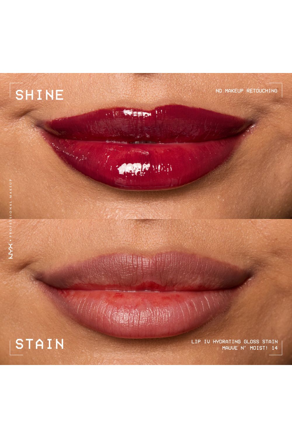 NYX Professional Makeup Lip IV Hydrating Gloss Stain, Lip Gloss 5ml Mauve N Moist image 6