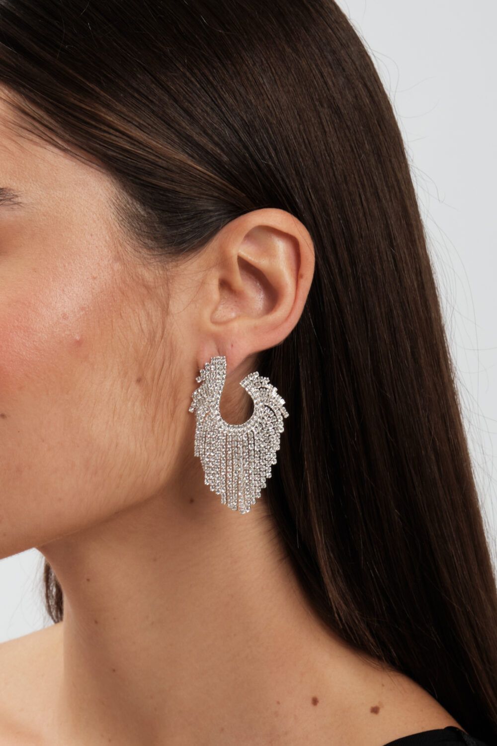 Jon Richard Crystal Open Statement Earrings image 2