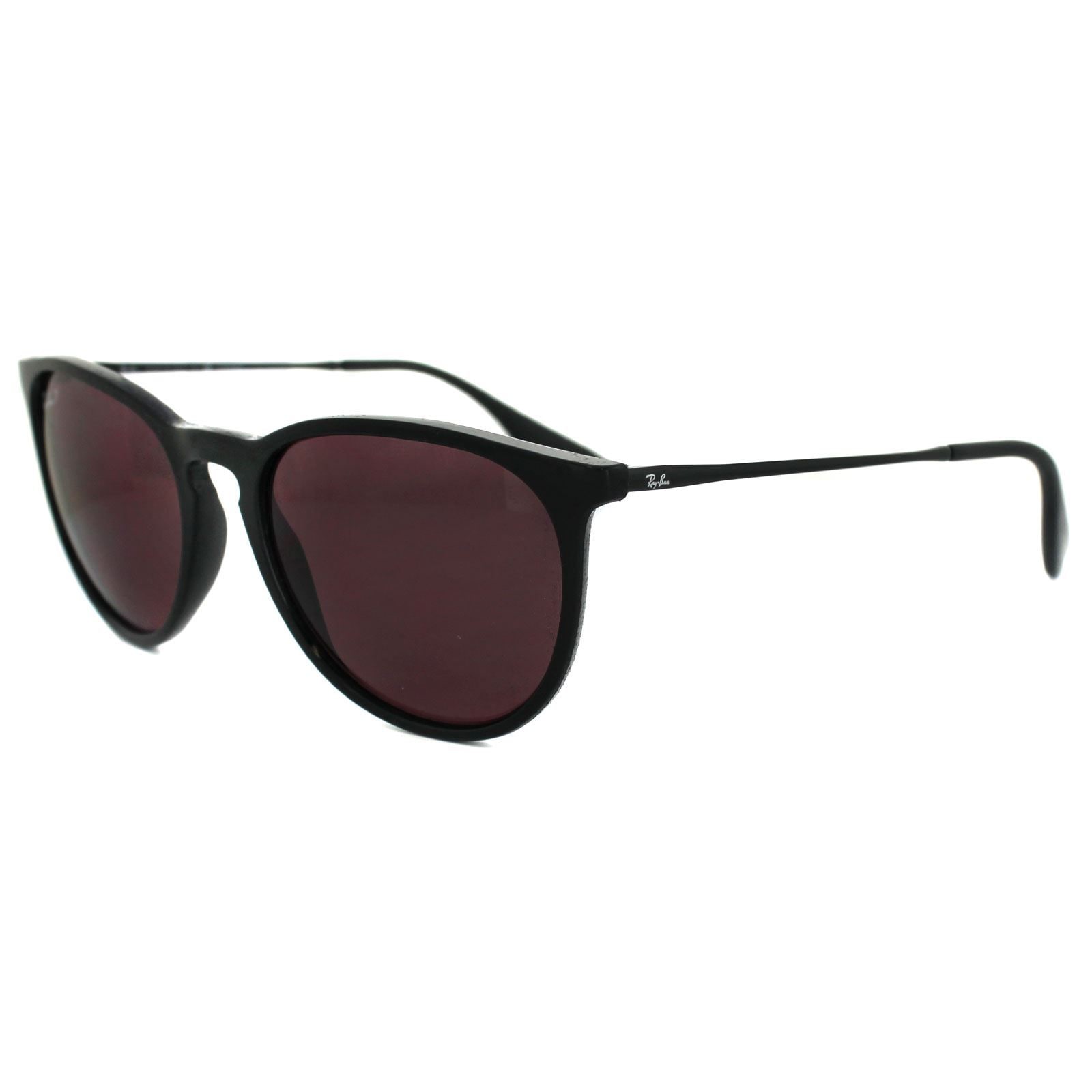 Ray-Ban Round Black Violet Mirror Polarized Sunglasses image 2