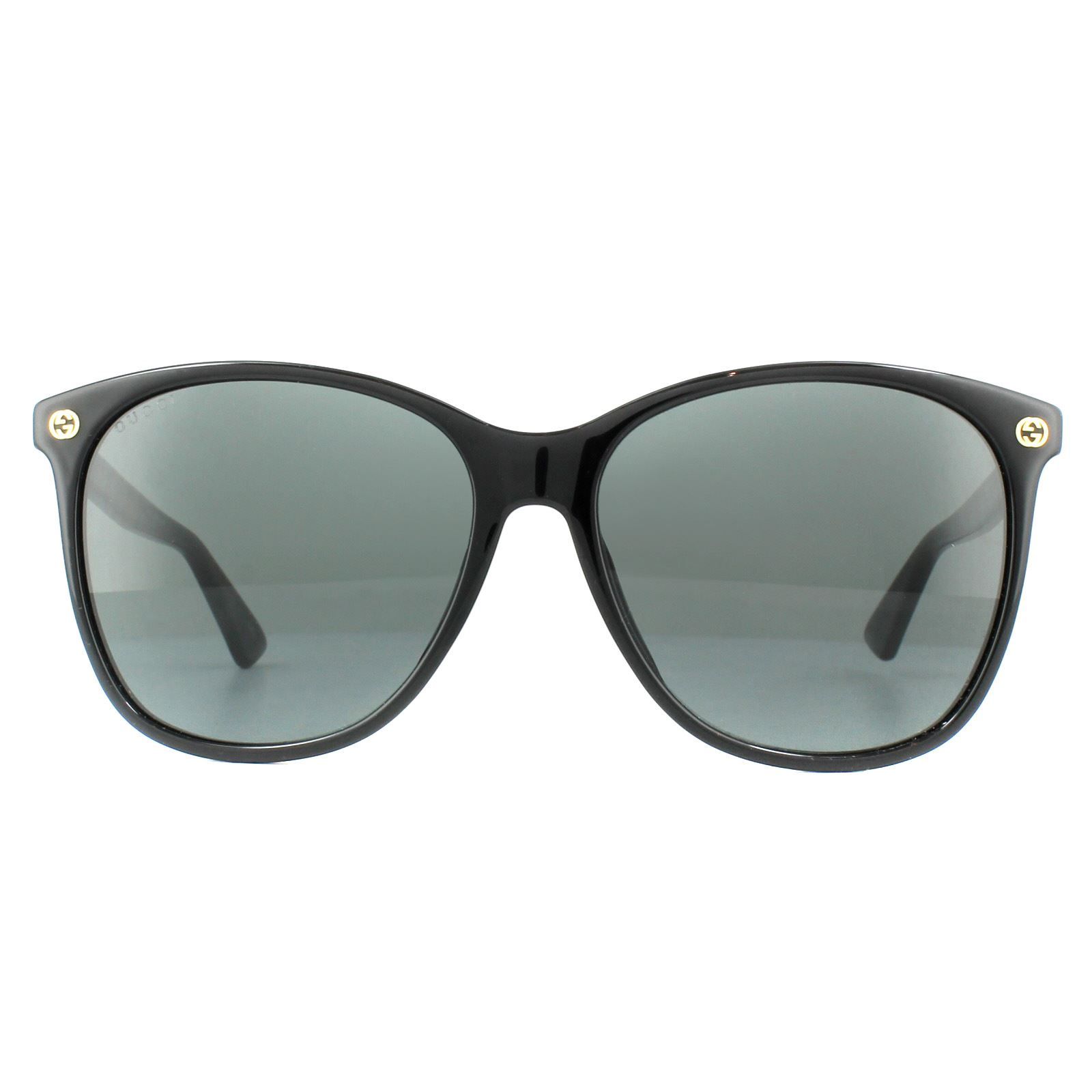 Gucci Round Black Grey Sunglasses
