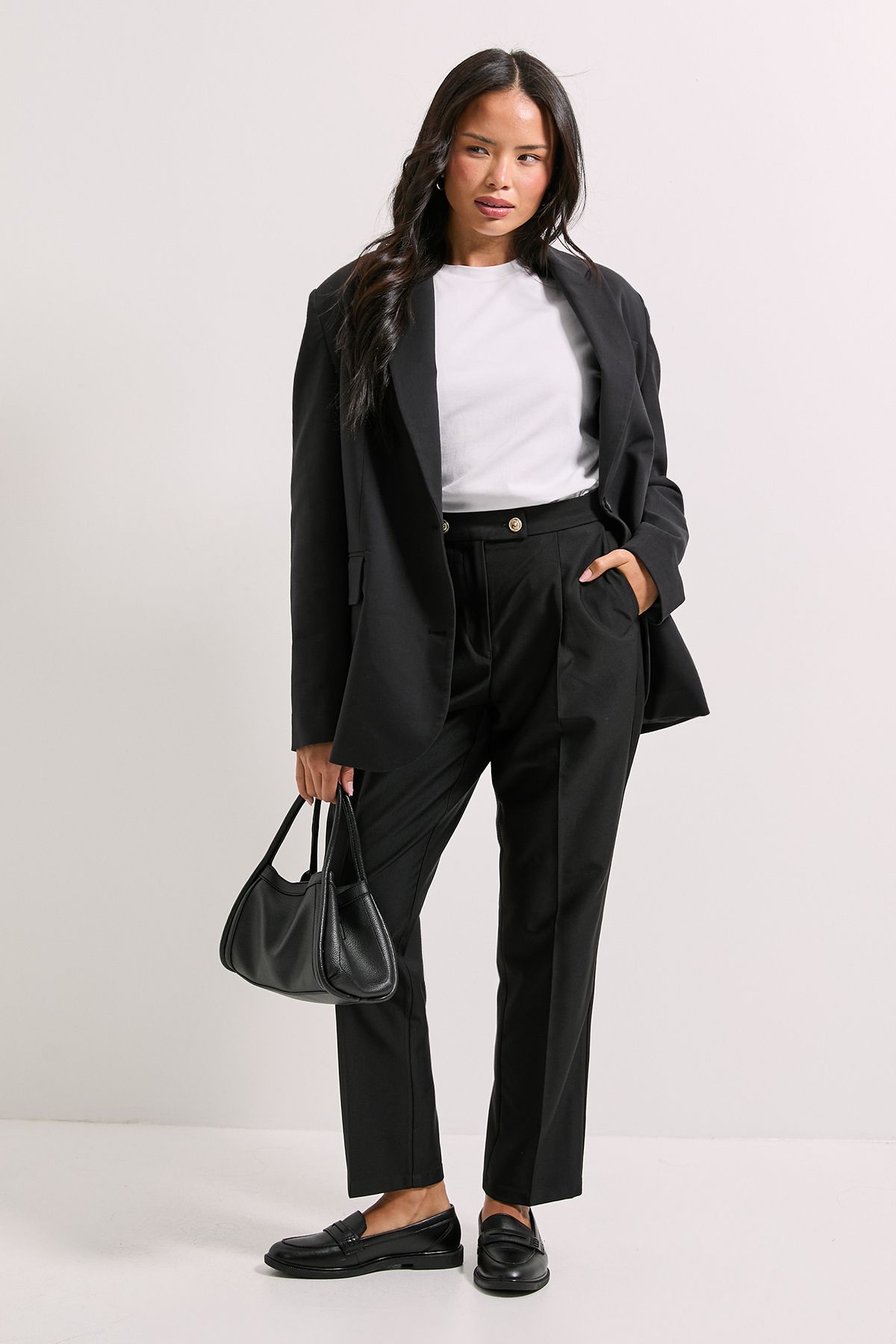 Dorothy Perkins Military Ankle Grazer Trouser Black image 4