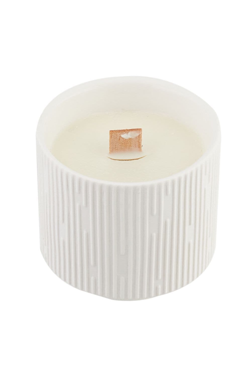 SHEONLY Ceramic Wood Wick Soy Wax Scented Candle，Peach Oolong Tea image 2
