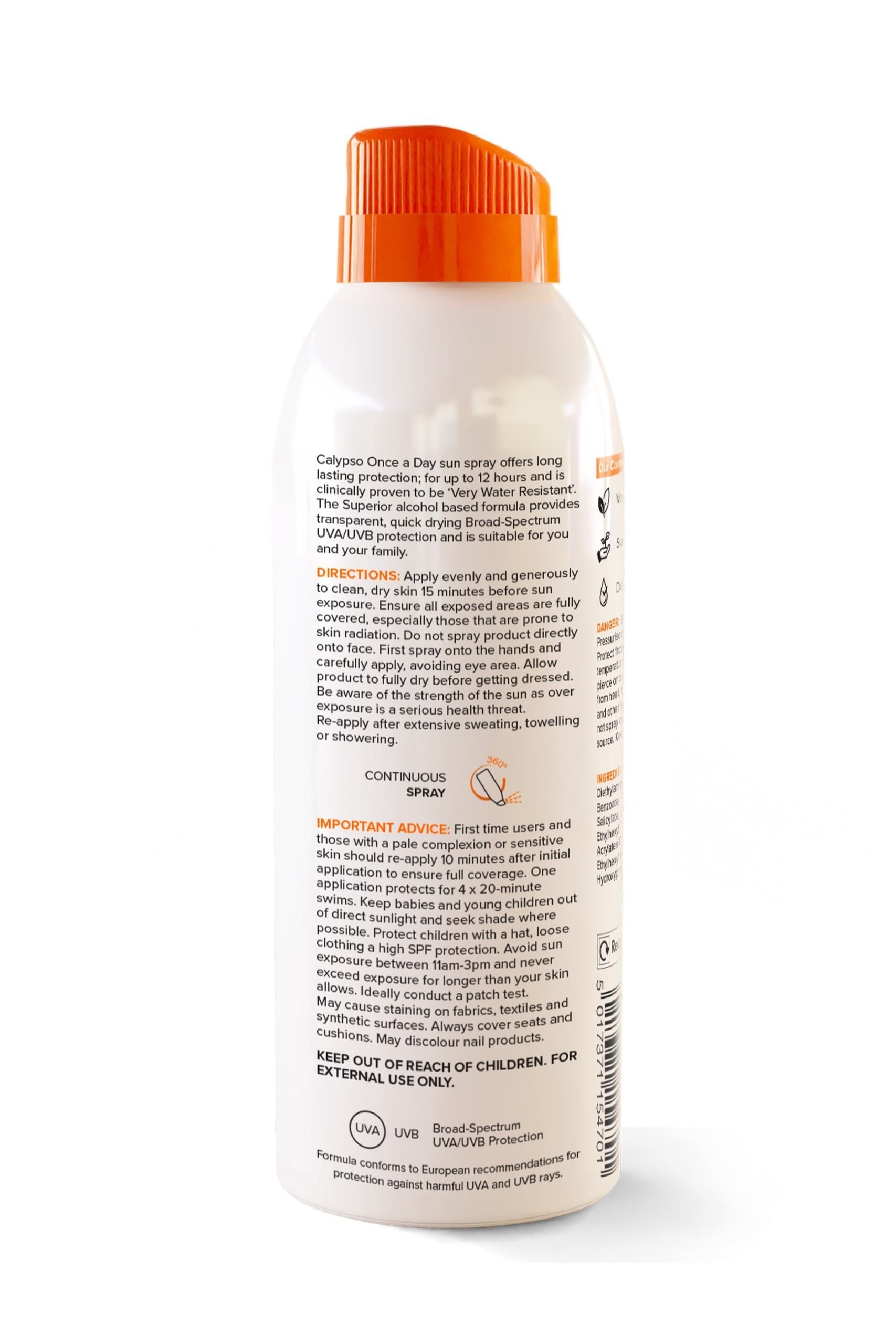 Calypso Once a Day Sun Protection SPF50 Spray image 3
