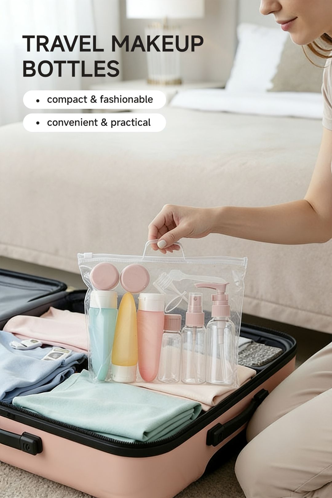 SHEONLY 11Pcs Portable Refillable Travel Bottle Set image 6