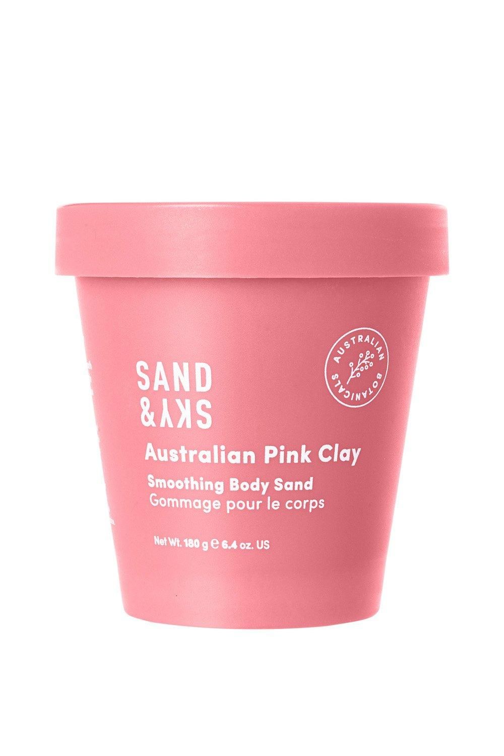 Sand & Sky Australian Pink Clay - Smoothing Body Sand 180g Multi image 1