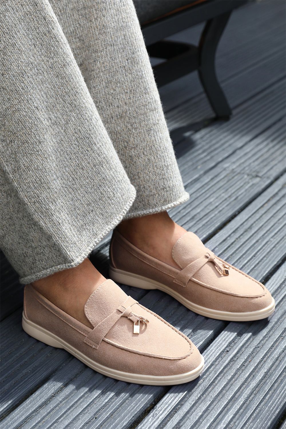 Where's That From 'Pegasus' Slip On Trim Loafers With Accessory Detailing image 3