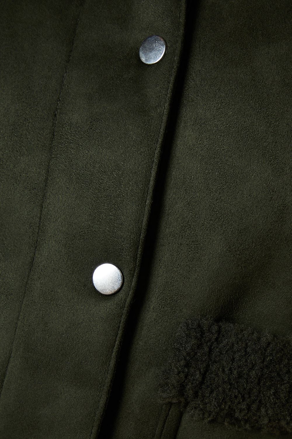 Dorothy Perkins Petite Pocket Aviator Jacket Khaki image 5