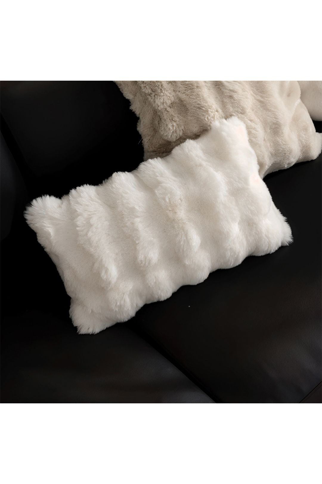 Living and Home Plush Textured Decorative Throw Pillow Case image 2