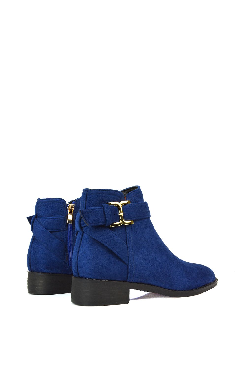 XY London 'Shyla' Zip Up Ankle Chelsea Boots With Low Heel image 4