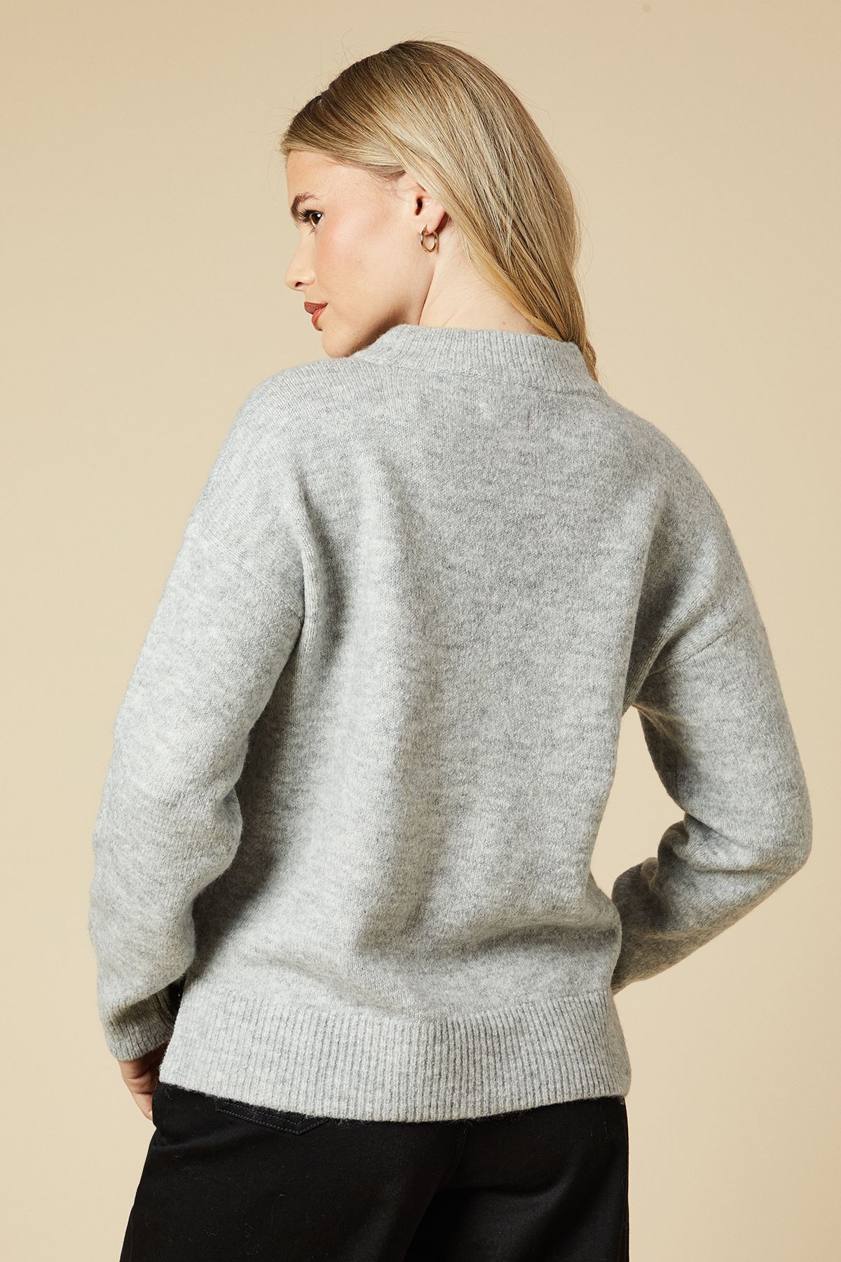 Dorothy Perkins Amour Jumper Grey Marl image 3