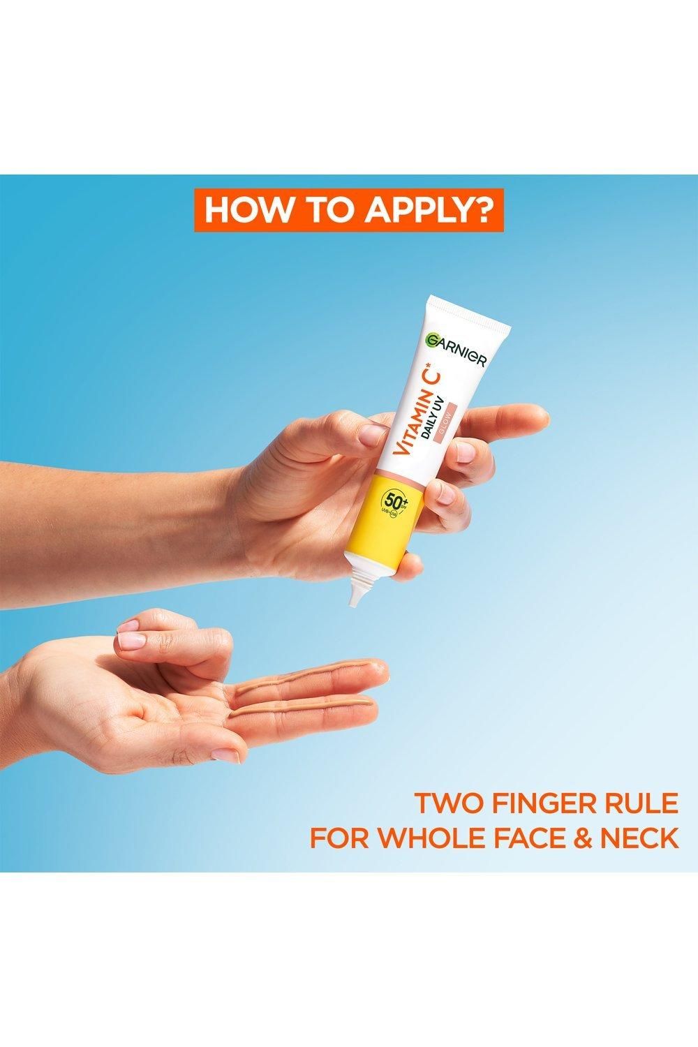 Garnier Vitamin C Daily UV Brightening Fluid Sheer Glow, SPF50+ Multi image 5