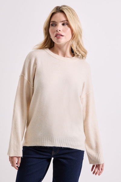 Dorothy Perkins Relaxed Crew Jumper Ecru