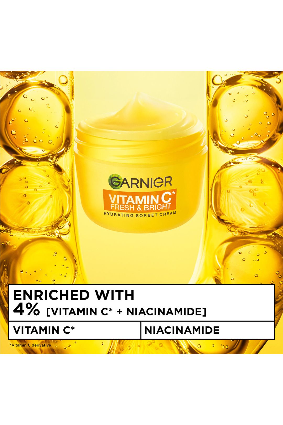 Garnier Vitamin C Fresh & Bright Sorbet Cream 85ml Multi image 3