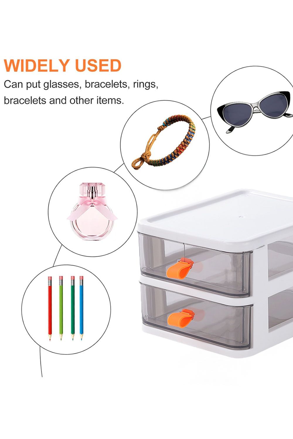 Living and Home Cosmetic Storage Organizer Box for Desk Office School Home image 4