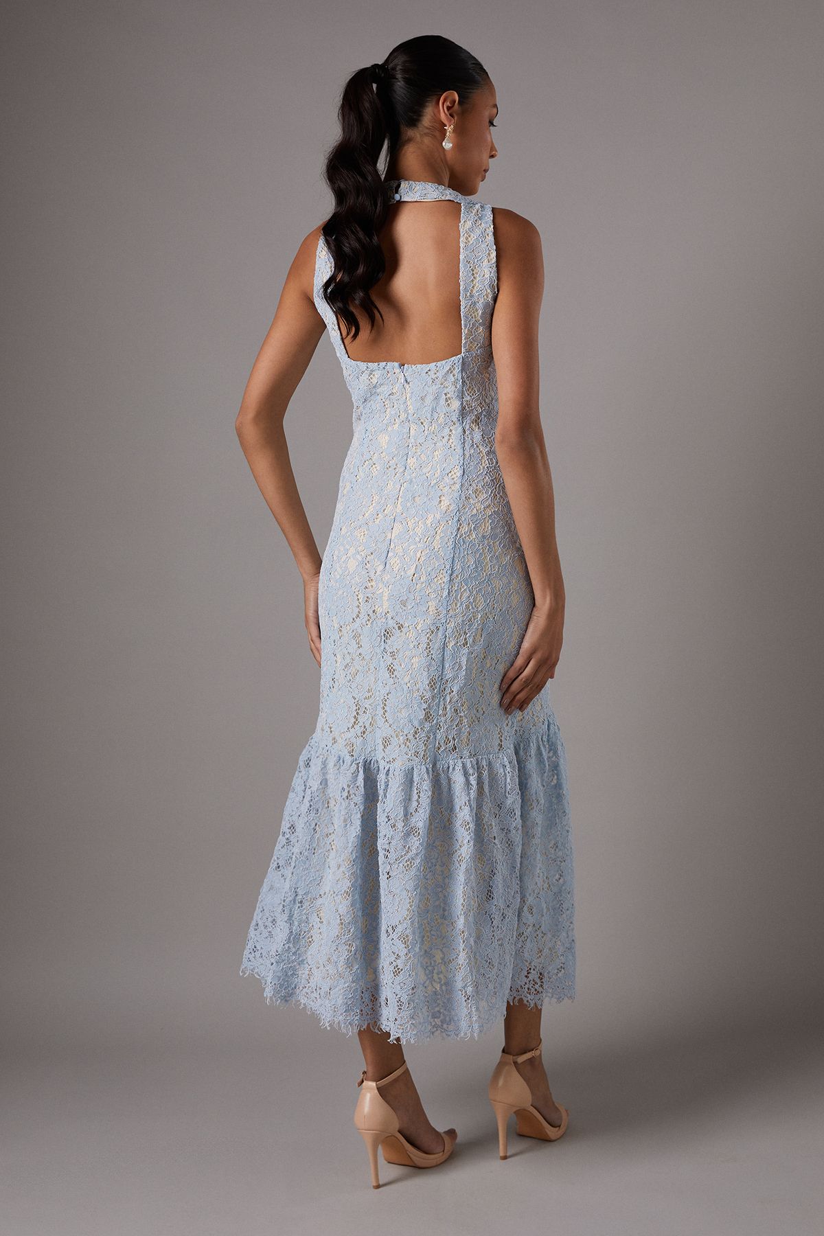 Coast Lace Maxi Dress Pale Blue image 3