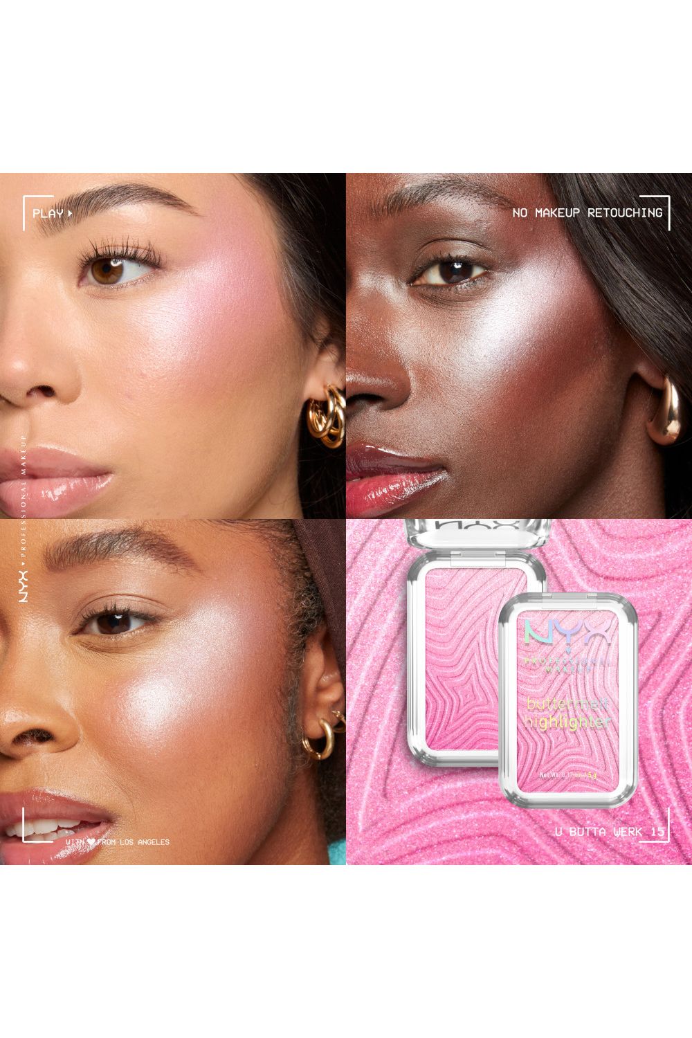 NYX Professional Makeup Buttermelt Highlighter 5g U Butta Werk image 5