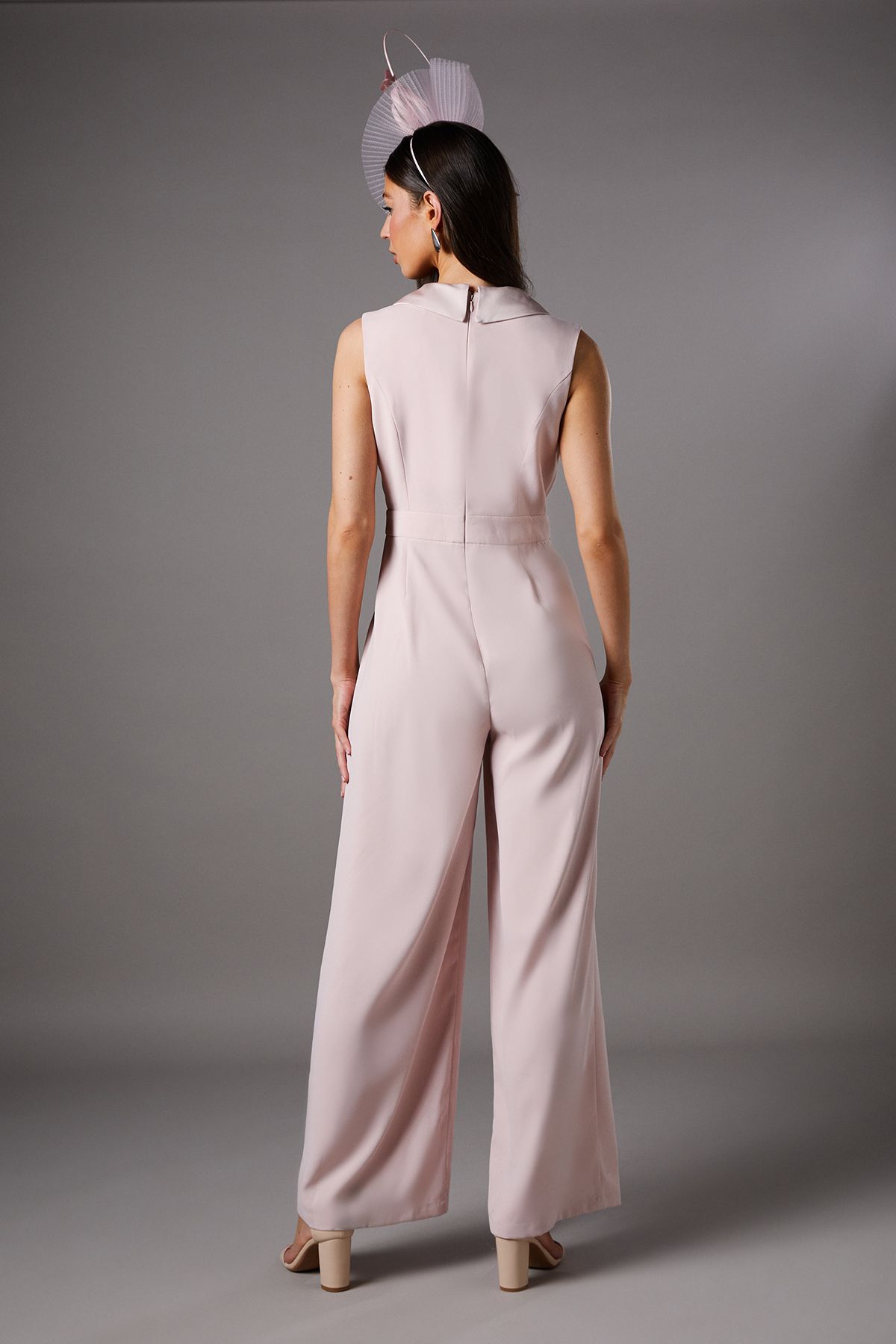 Coast Crepe Wrap Jumpsuit Blush image 5