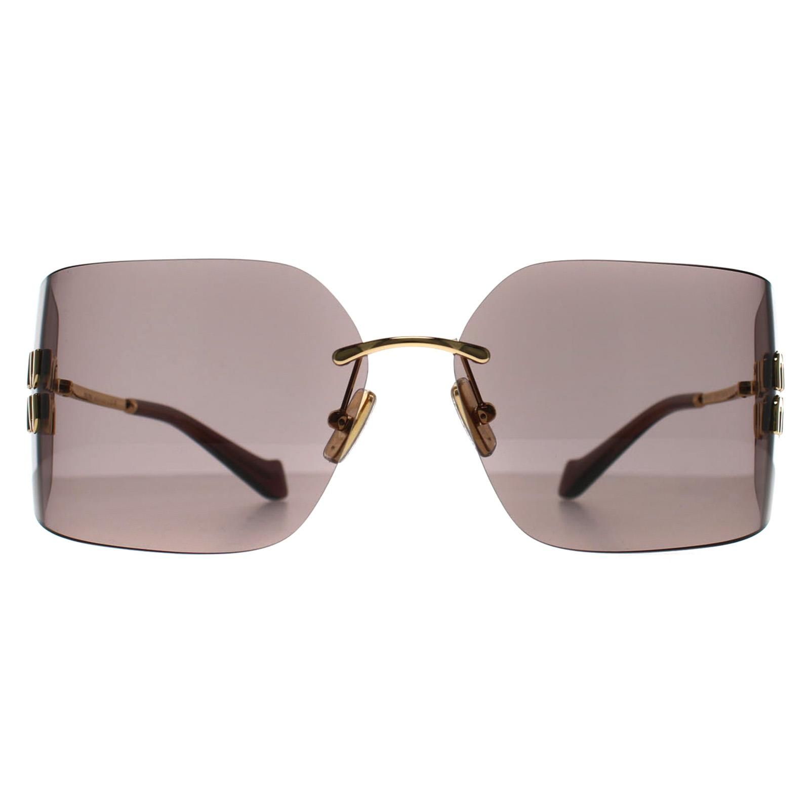 Miu Miu Rimless Gold Light Purple Brown MU54YS image 1