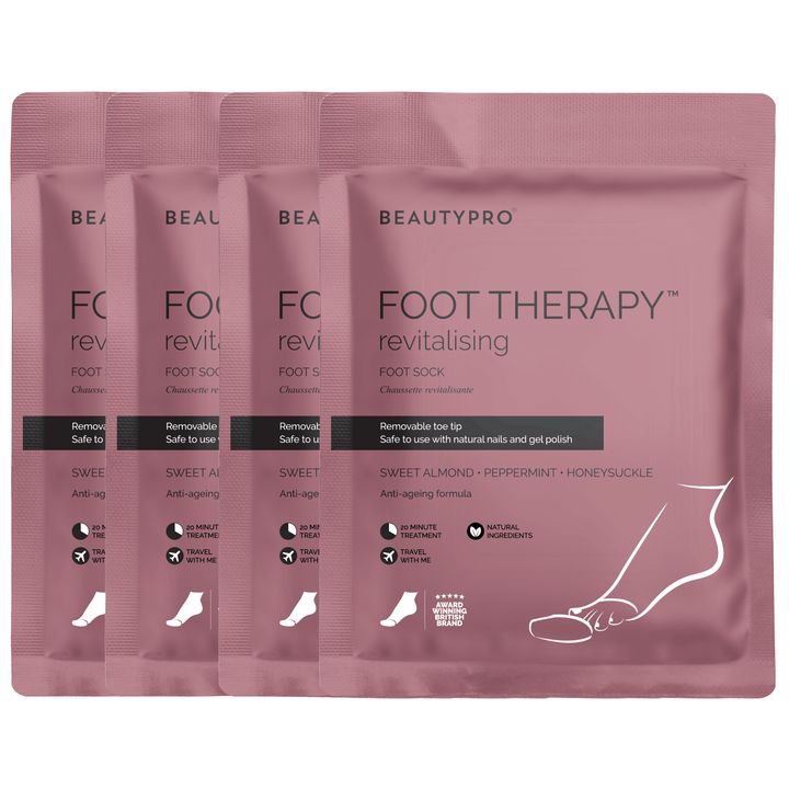 BEAUTYPRO Foot Therapy Collagen Infused Bootie - Pack Of 4 image 1