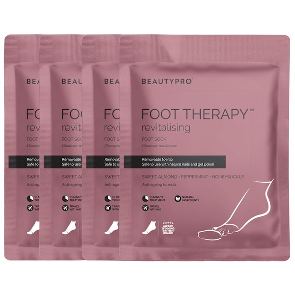 BEAUTYPRO Foot Therapy Collagen Infused Bootie - Pack Of 4