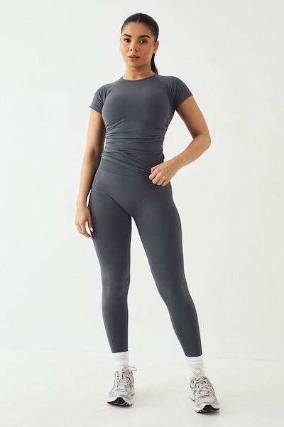 DSGN Studio DSGN Studio Sport Ultra Contour Bum Scrunch Seamless Legging Charcoal