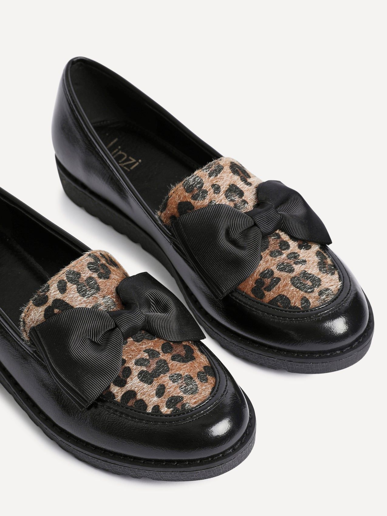 Linzi Cathy Leopard Print Classic Slip On Loafer image 4