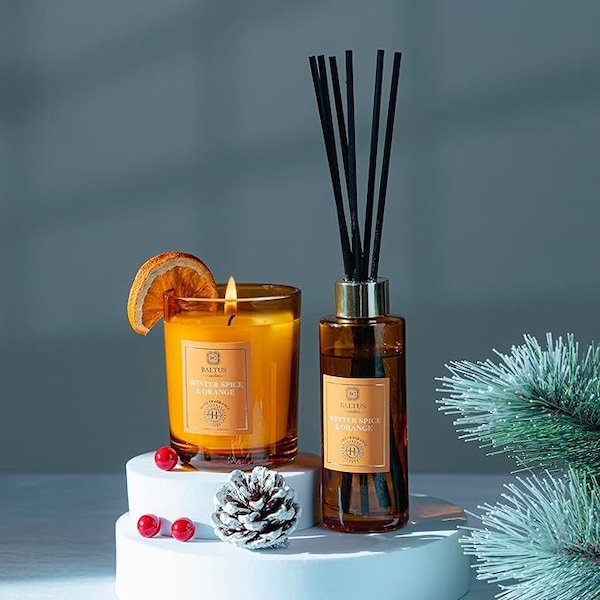 Marco Paul Winter Spice And Orange Scented Candles and Diffuser