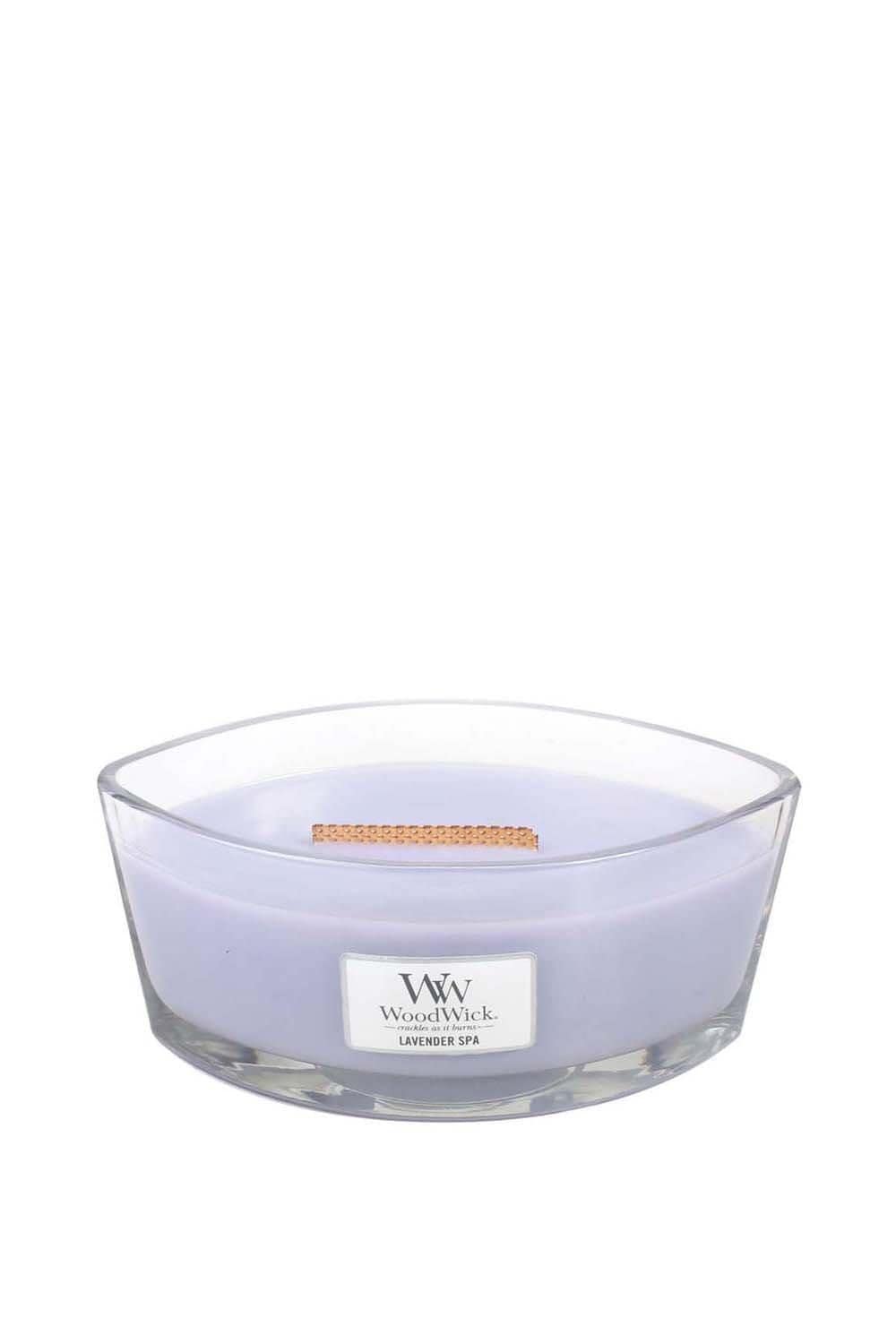 Woodwick Lavender Spa Ellipse Candle Purple image 1