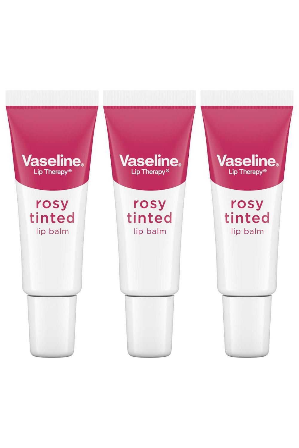 Vaseline LipTherapy Rosy Tinted 'LipBalm' For Instant Softness&Pink Hint, 3x10g image 1