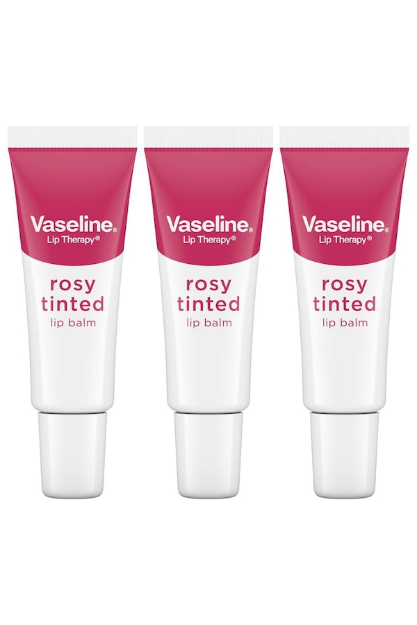 Vaseline LipTherapy Rosy Tinted 'LipBalm' For Instant Softness&Pink Hint, 3x10g